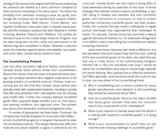 Questions 1. Why is counterfeiting such a serious