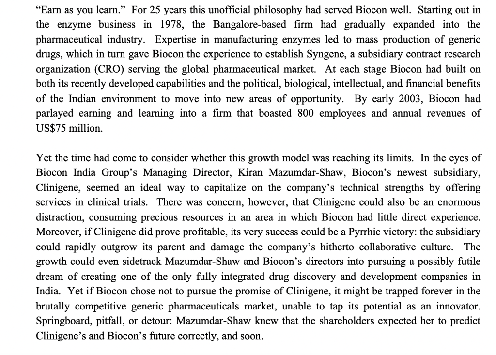 Create a 5 forces model for both Biocon India and