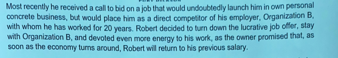 Robert was 20 years old when he started to work