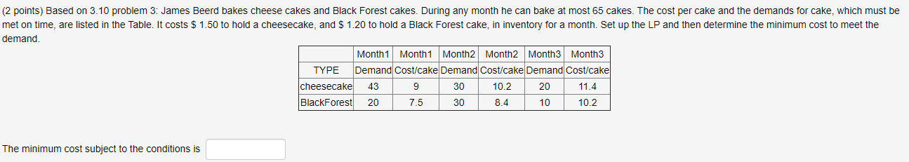 (2 points) Based on 3.10 problem 3: James Beerd