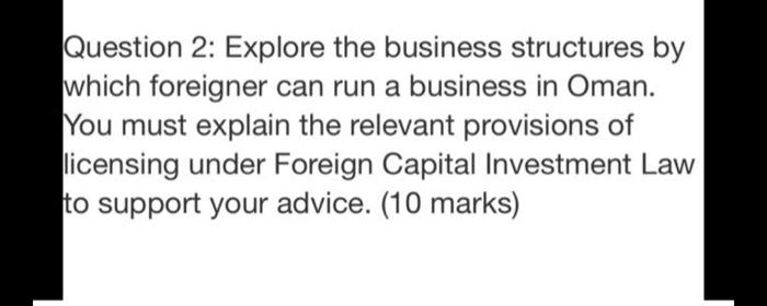 Question 2: Explore the business structures by