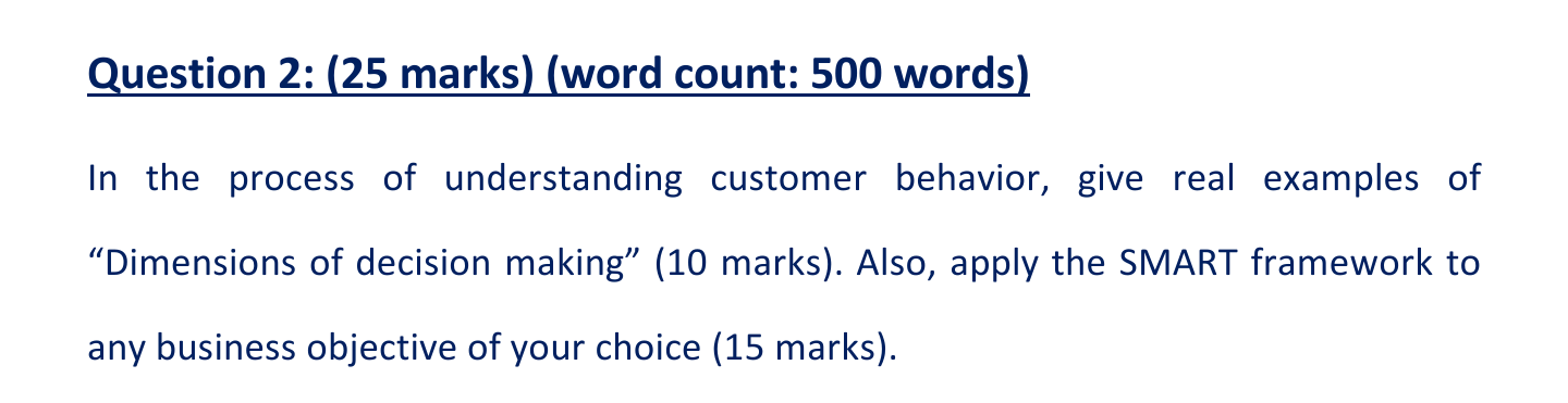500 words required. Question 2: (25 marks) (word