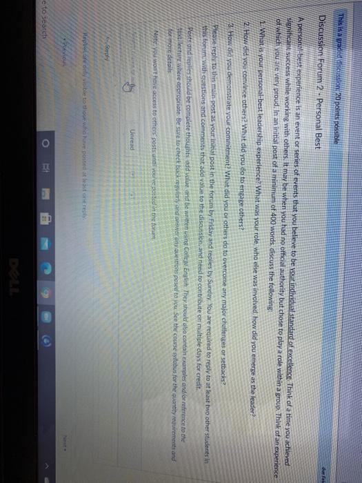 This is a graded als eeston 20 points possible