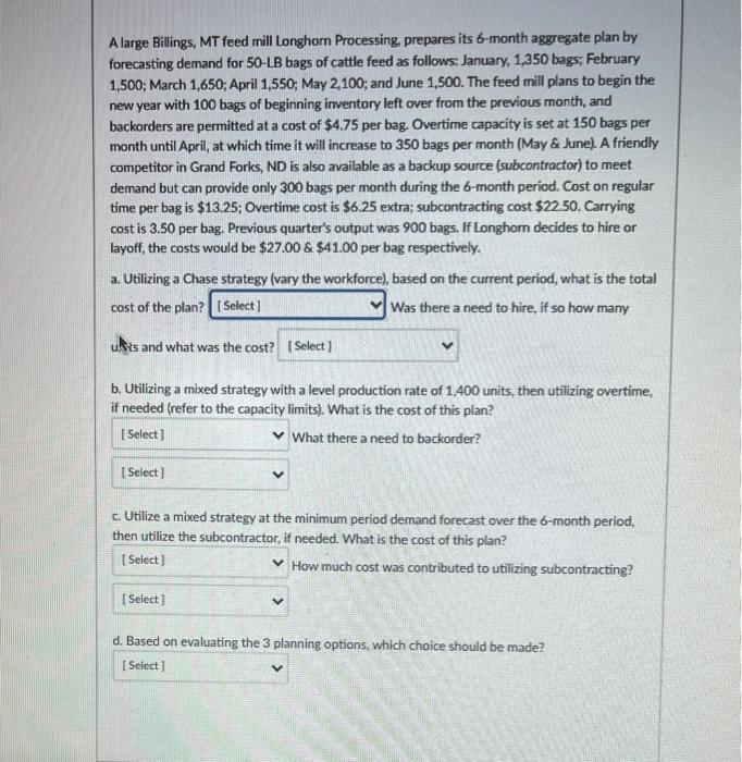 A large Billings, MT feed mill Longhorn