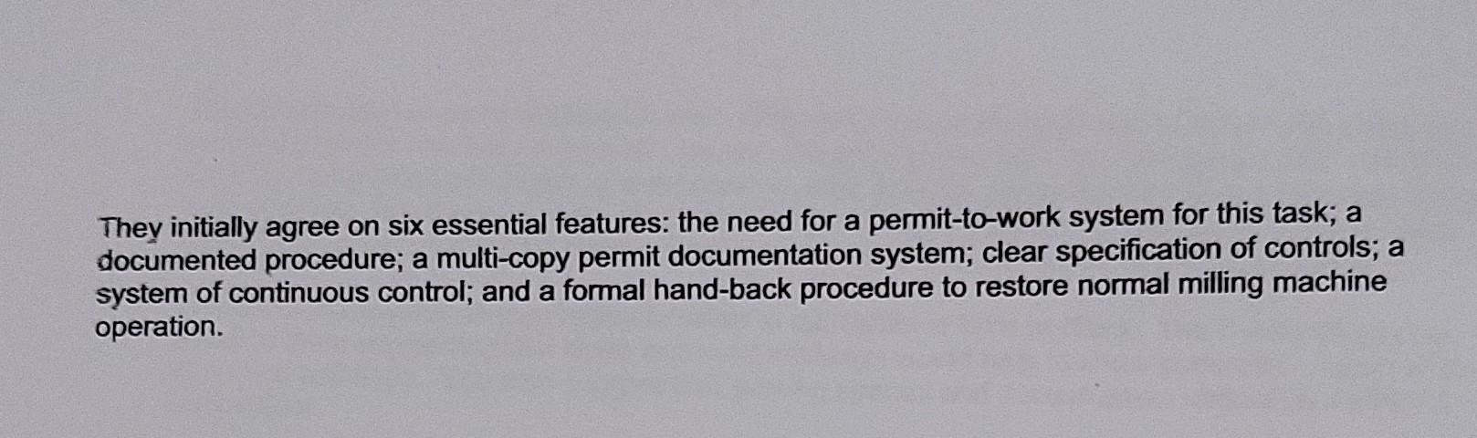 SCENARIO You are a shift supervisor working for
