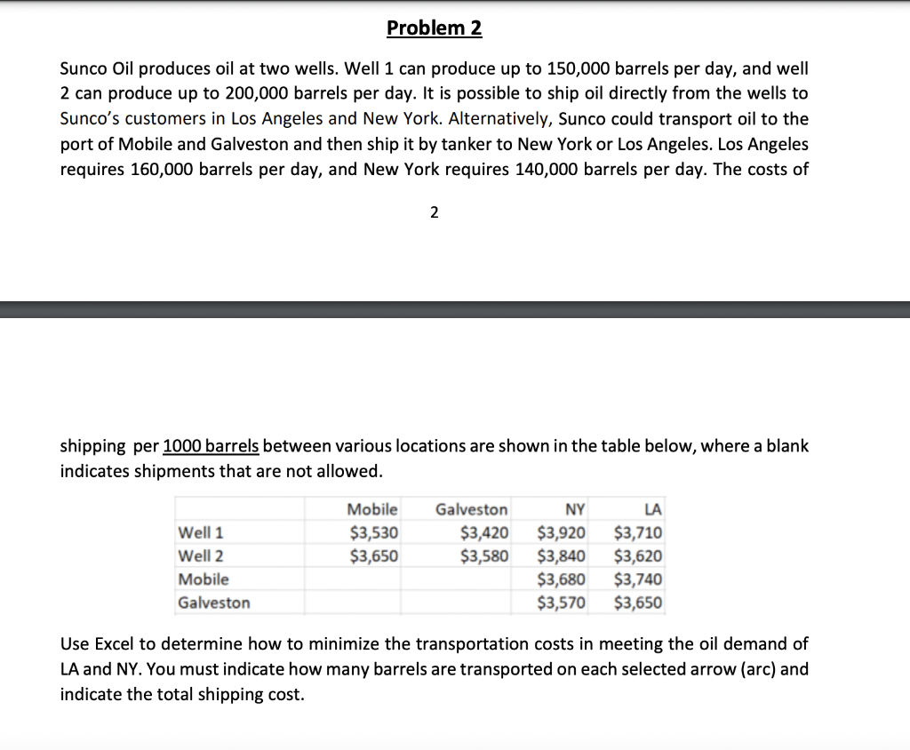 please help! Use excel and solver please Sunco