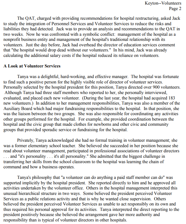 1.What are the main issues here? 2. What