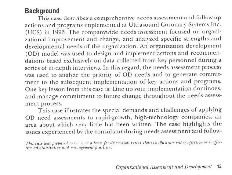 Read the case that is on the first page and then