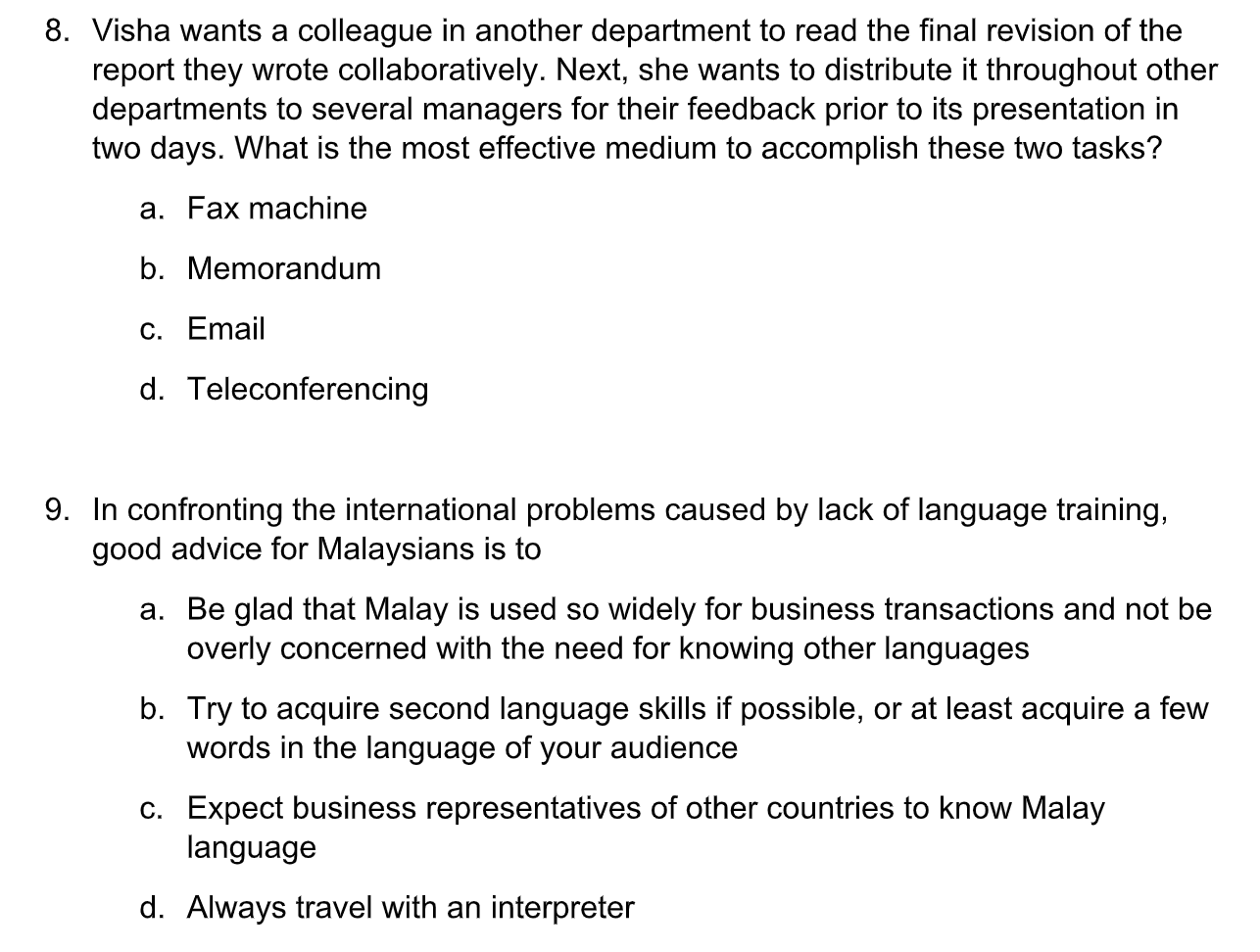 I need the answer in ABCD only, no need for