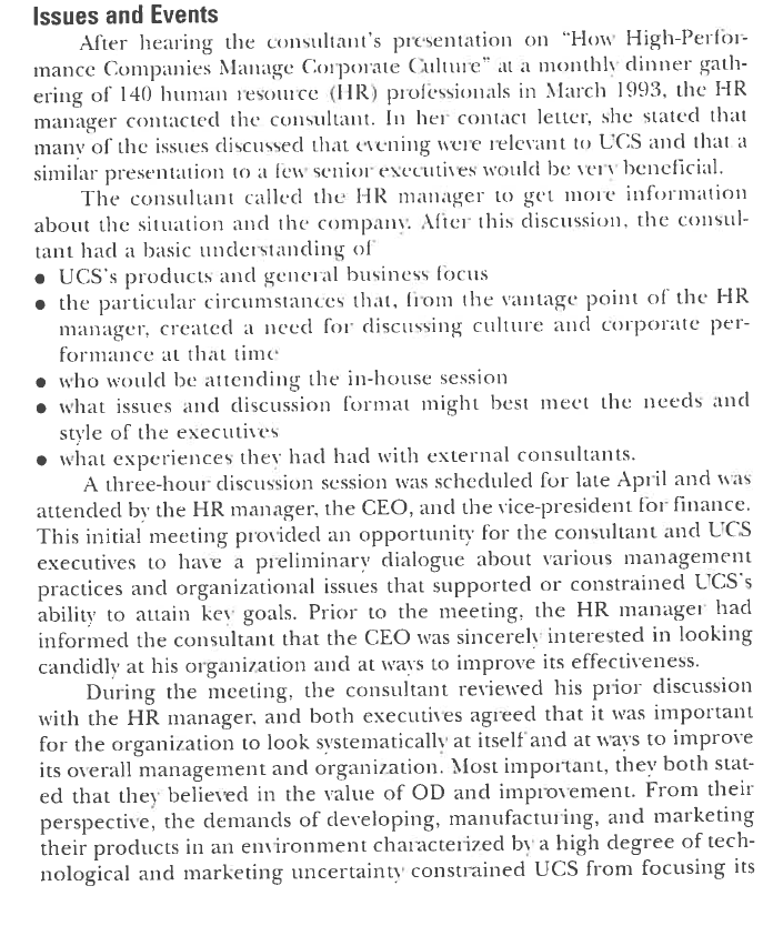 Read the case that is on the first page and then