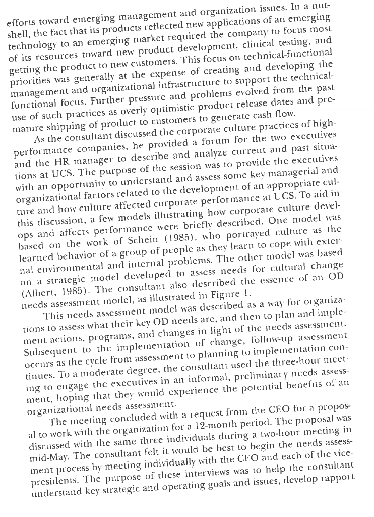 Read the case that is on the first page and then