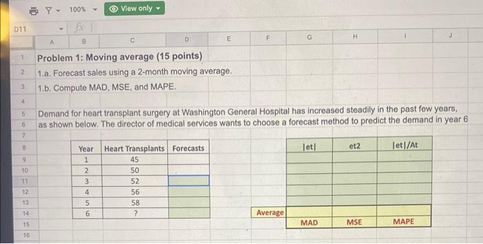 PLEASE INCLUDE THE FORMULA THAT YOU INPUT INTO
