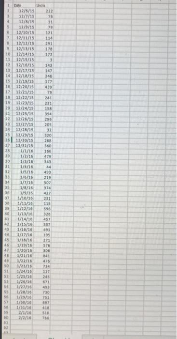 please use excel and show formulas! Moving