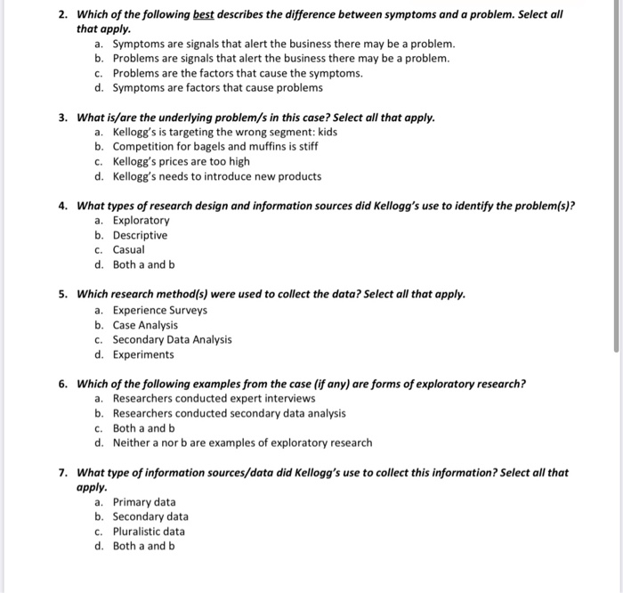 The Situation Kellogg's Kellogg's: From Slumping