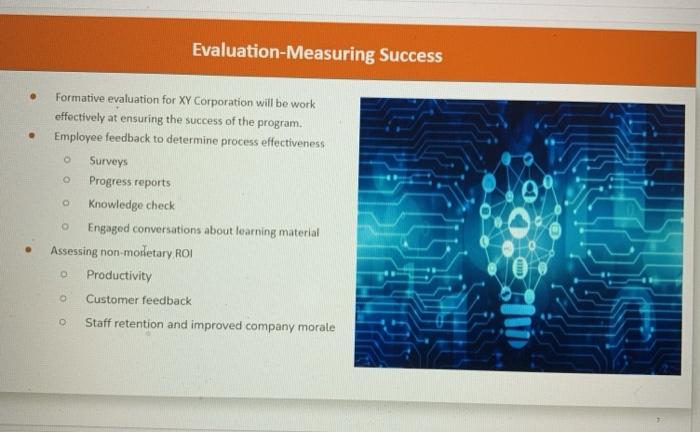 training project power point, how do I write an