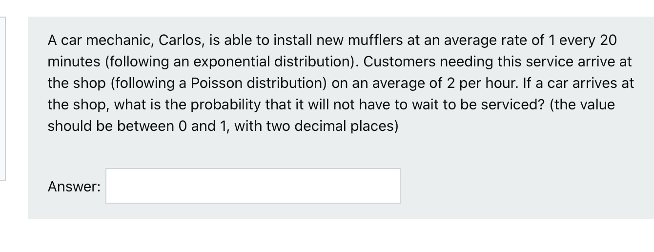 A car mechanic, Carlos, is able to install new