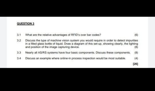 QUESTION 3 3.1 What are the relative advantages