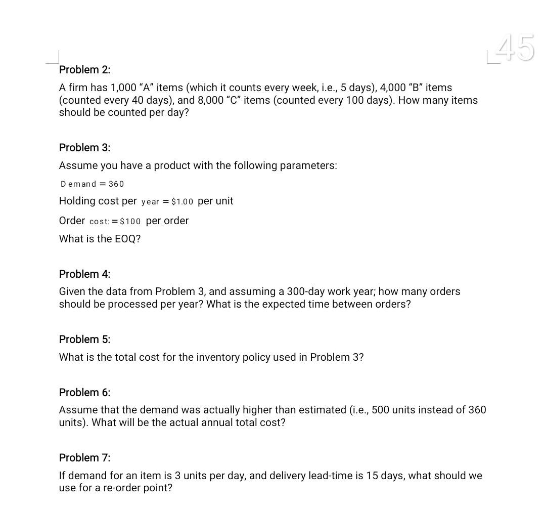 Give correct answer your Answer will be Voted 45