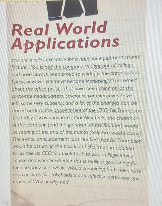 note: this is an ethics questions a. would