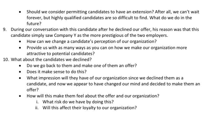 Case Study #10 - Recruiting When qualified