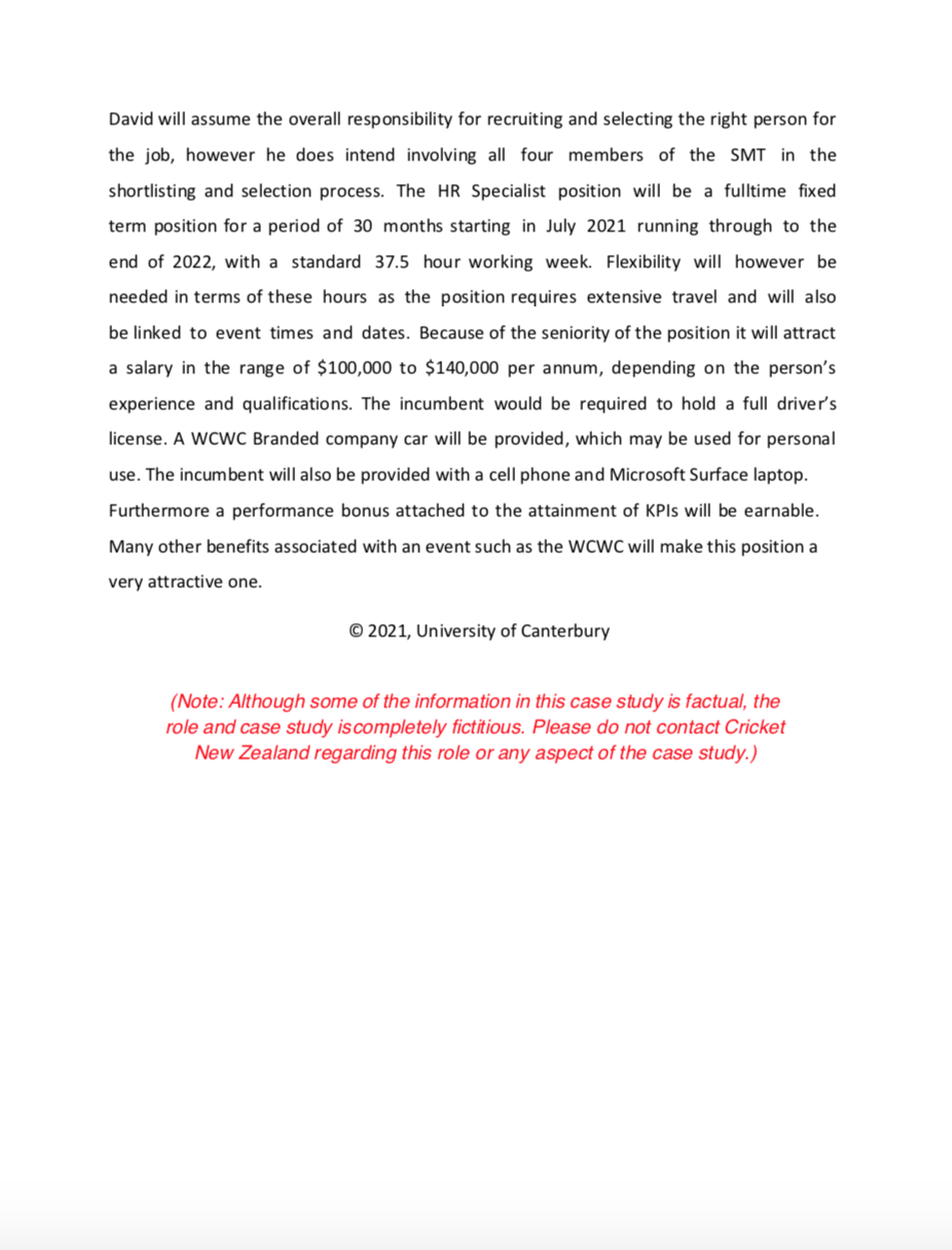 Module 2: Recruitment Outline : This section of