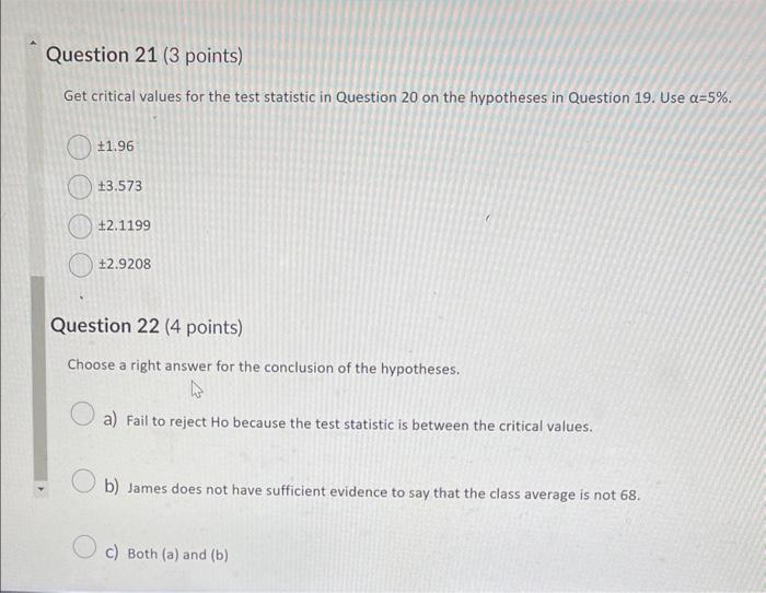 Because James really wanted to know the class