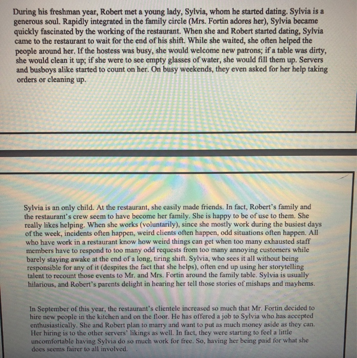 In this assignment, students should read the