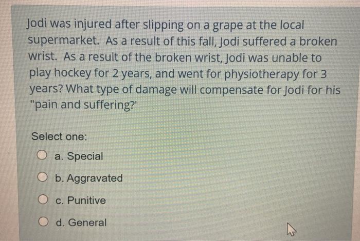 Identify the INCORRECT statement. Select one: a.