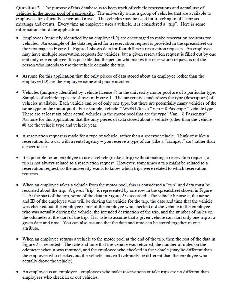 Create a logical ERD for each of the problems on