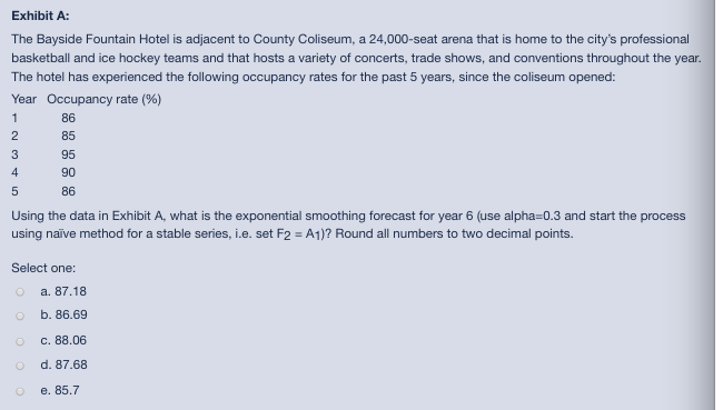 1 Exhibit A: The Bayside Fountain Hotel is