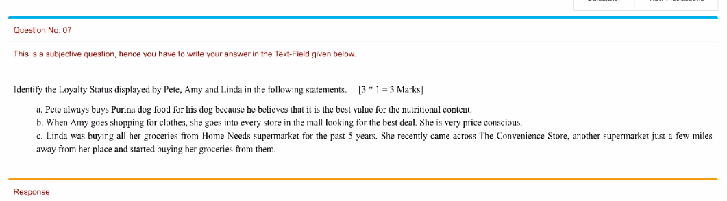 Question No: 07 This is a subjective question,