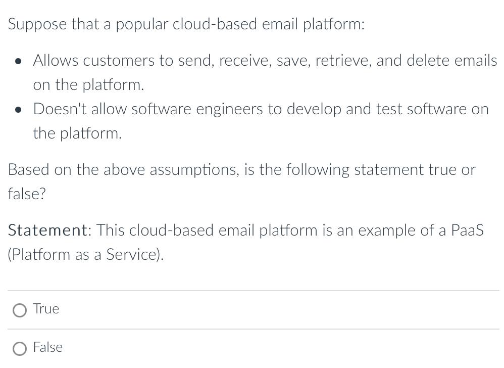 Suppose that a popular cloud-based email