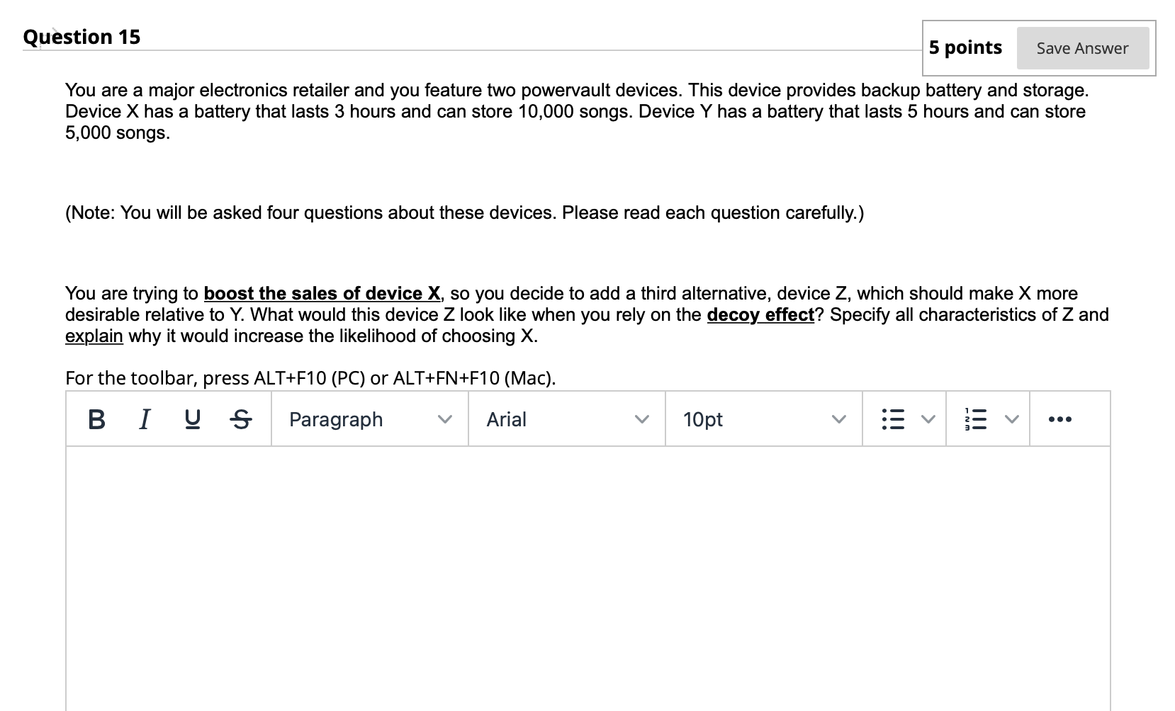 Question 15 5 points Save Answer You are a major