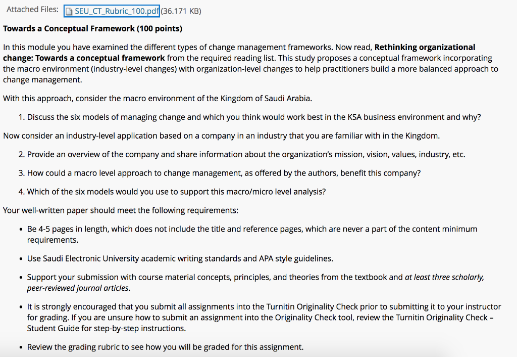 Managing Dynamic Environment book : Samal, A., &