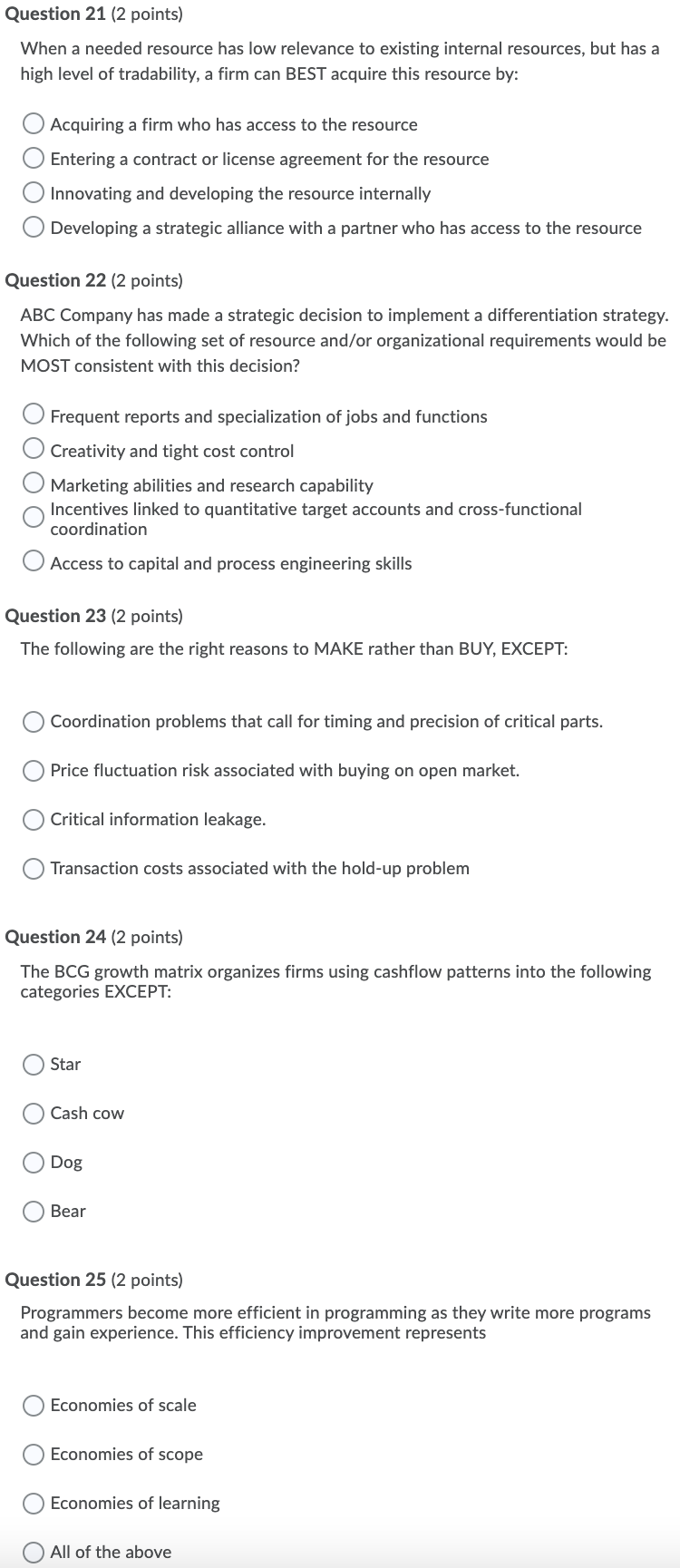 Question 21 (2 points) When a needed resource has