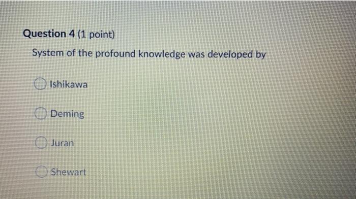 Question 1 (1 point) Which one the these is not