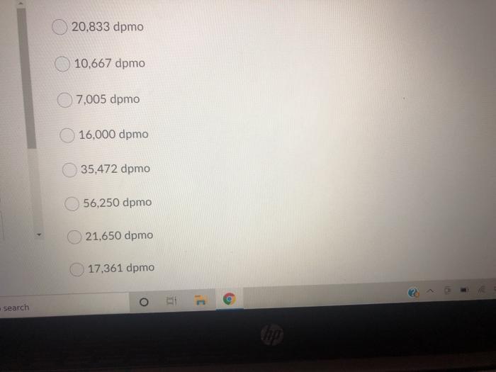 Question 15 (1 point) A sample of 125 devices is