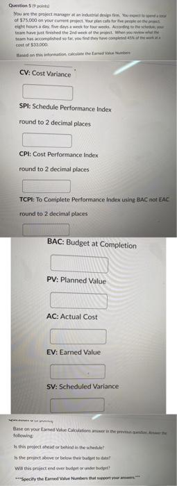 Question 59 point You are the project manager at