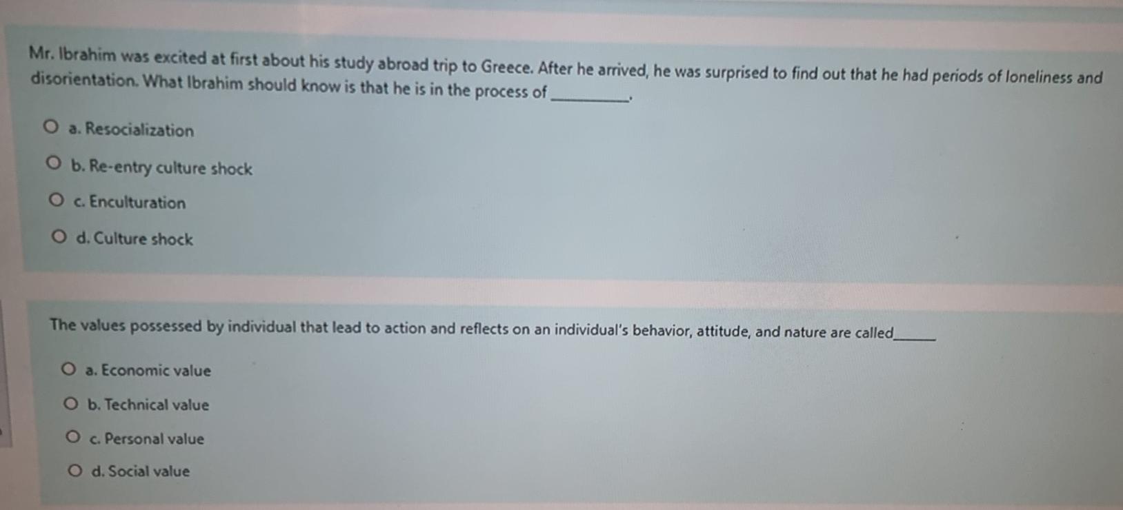 Mr. Ibrahim was excited at first about his study