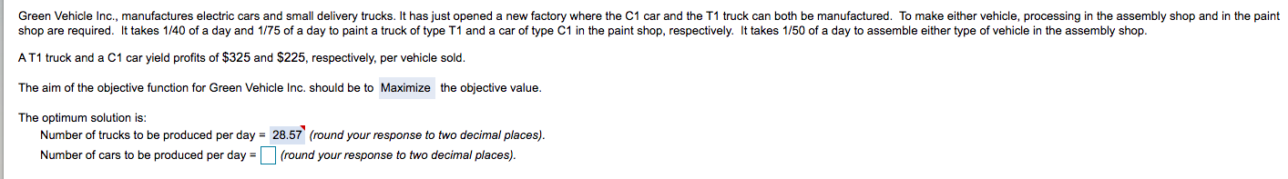 Green Vehicle Inc., manufactures electric cars