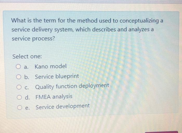 What is the term for the method used to