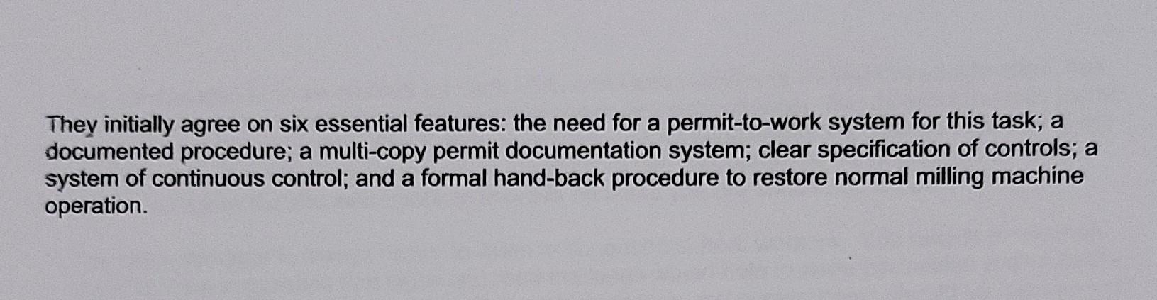 SCENARIO You are a shift supervisor working for