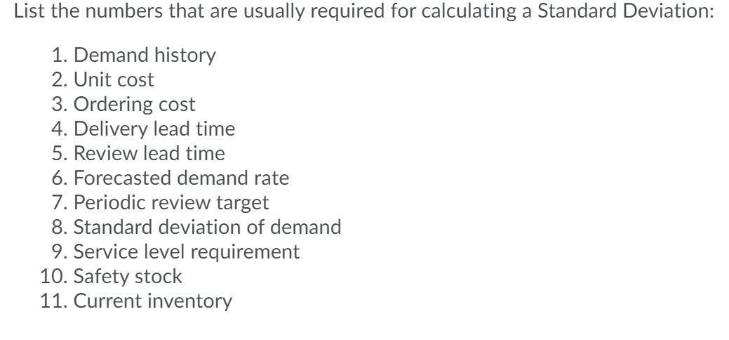 Could use some help on this List the numbers that