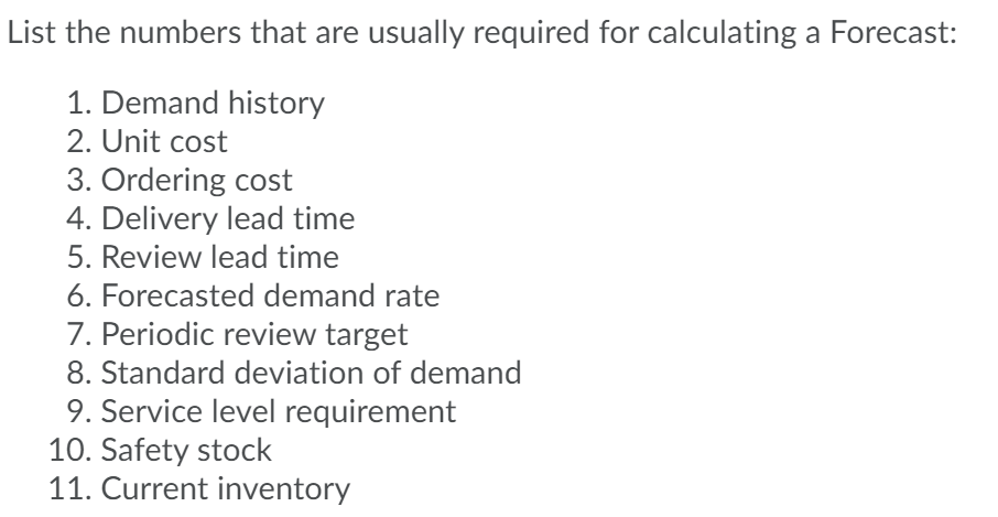 Could use some help on this List the numbers that