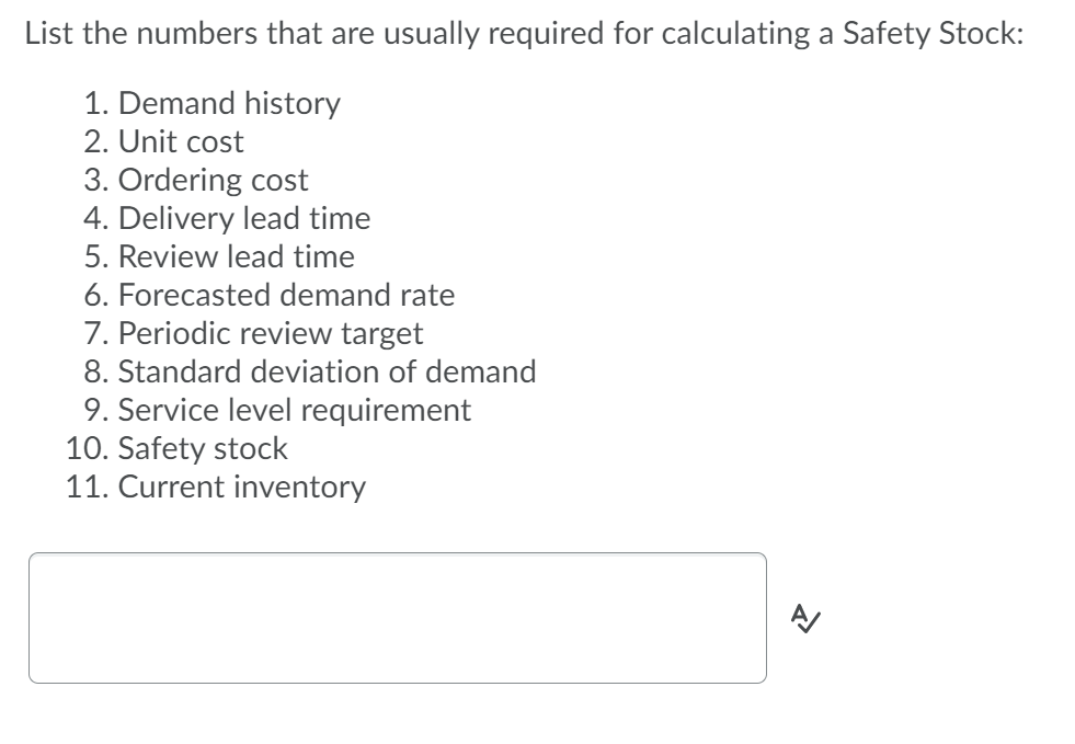 Could use some help on this List the numbers that