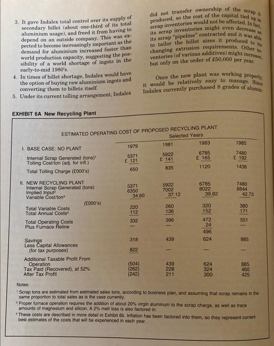 Discuss the following operations categories for