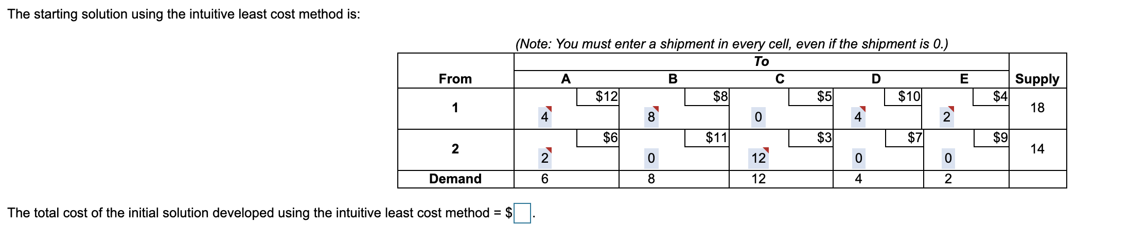 answer both parts with new numbers Consider the