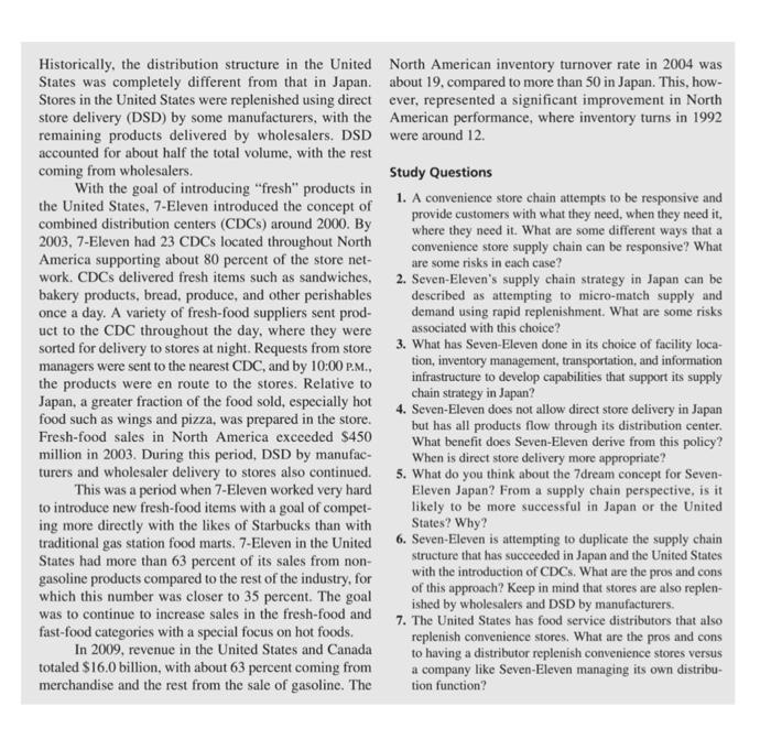 supply chain mangment case study answer the