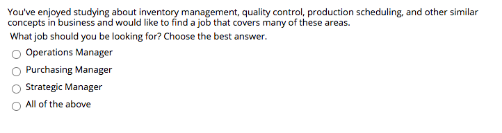 You've enjoyed studying about inventory