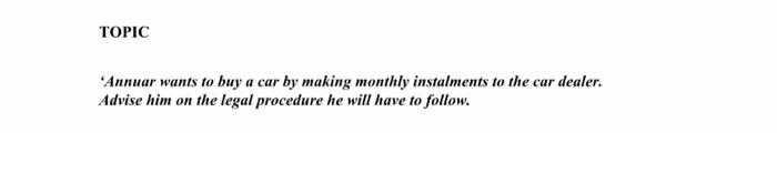 not more than 500 words 'Annuar wants to buy a